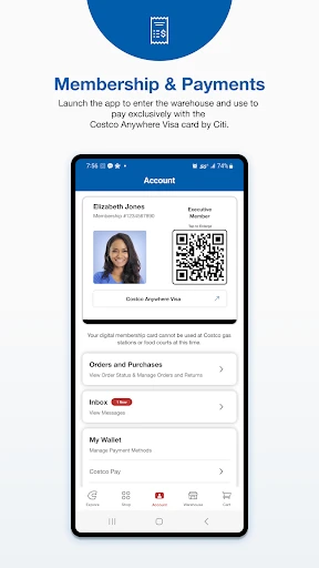 Costco Wholesale screenshot