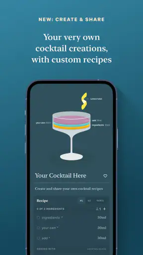 Coupe - cocktail recipes screenshot