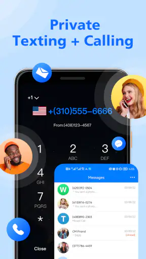 CoverMe - Second Phone Number screenshot