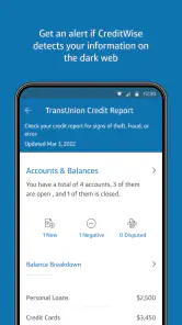 CreditWise from Capital One screenshot