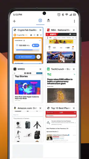 CryptoTab Browser Pro Level screenshot