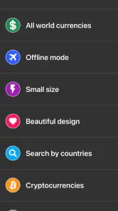 Currency converter offline screenshot