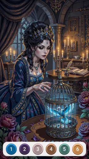 Dark Fairytale Color by Number screenshot