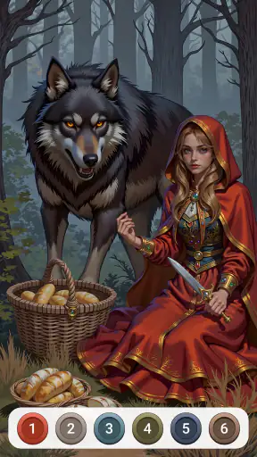 Dark Fairytale Color by Number screenshot