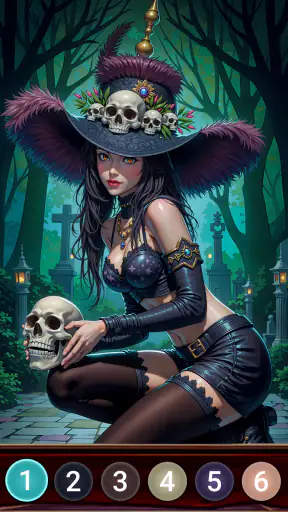 Dark Night Paint by Numbers screenshot