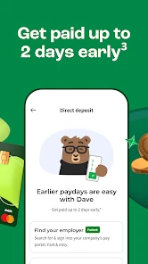 Dave - Fast Cash & Banking screenshot