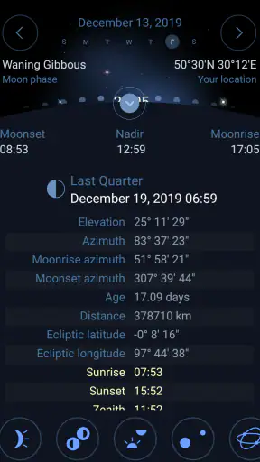 Deluxe Moon - Moon Calendar, P screenshot