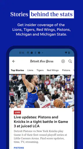 Detroit Free Press: Freep screenshot