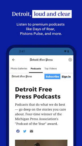 Detroit Free Press: Freep screenshot
