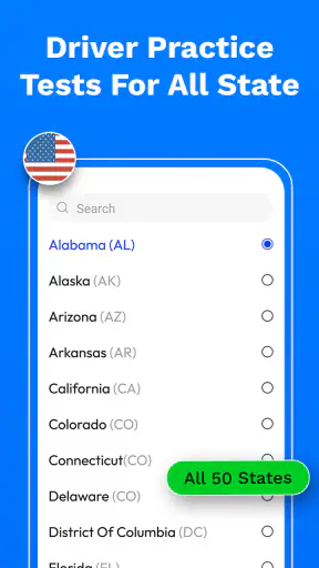 DMV Written Exam Practice App screenshot