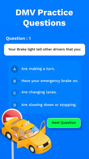DMV Written Exam Practice App screenshot