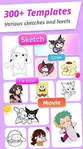 Draw Cartoon - AR Drawing App screenshot
