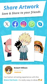 Draw Cartoon - AR Drawing App screenshot