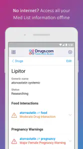 Drugs.com Medication Guide screenshot