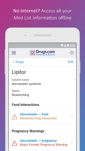 Drugs.com Medication Guide screenshot