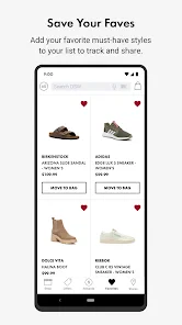 DSW Designer Shoe Warehouse screenshot