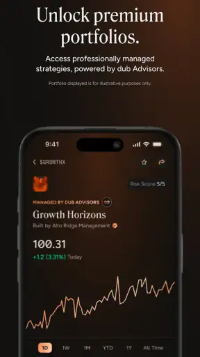 dub: Social Investing Unlocked screenshot