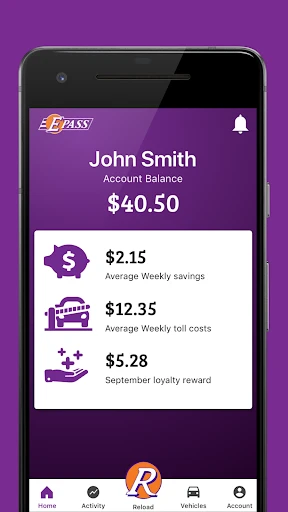 E-PASS Toll App screenshot