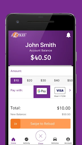 E-PASS Toll App screenshot