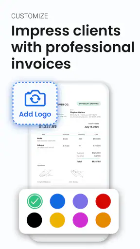 Easy Invoice & Estimate Maker screenshot