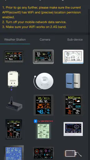 Ecowitt screenshot