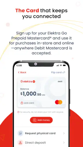 Elektra Go: Money Transfer screenshot