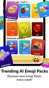 Emoji Up genmoji sticker maker screenshot