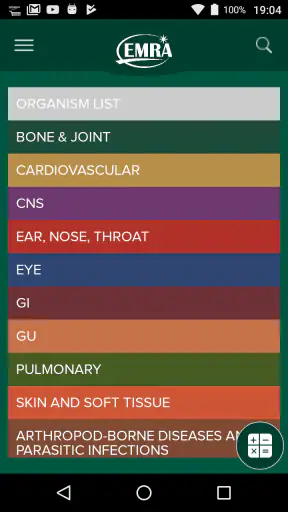 EMRA Antibiotic Guide screenshot