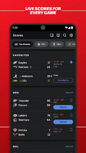 ESPN screenshot