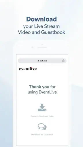 EventLive - Live Stream Events screenshot