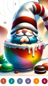 Fairytale Color by number game screenshot