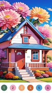 Fairytale Color by number game screenshot