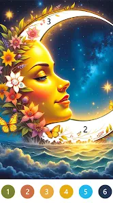 Fairytale Color by number game screenshot