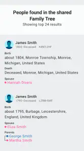 FamilySearch Tree screenshot