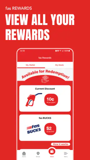 fas REWARDS® screenshot