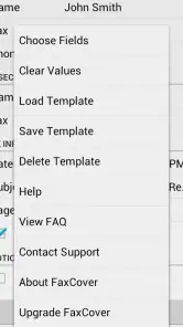 FaxCover Pro Create Cover Page screenshot