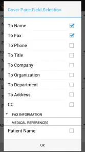 FaxCover Pro Create Cover Page screenshot