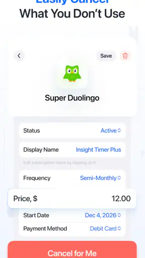 Feenko: Subscription Manager screenshot