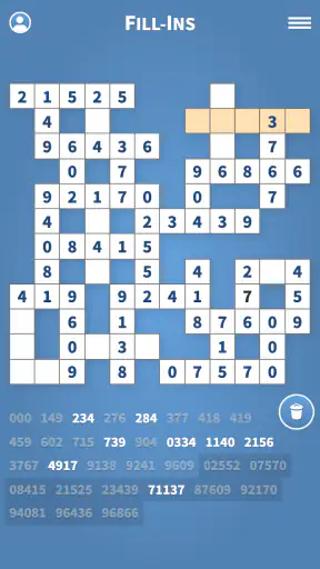Fill-Ins · Word Fit Puzzles screenshot