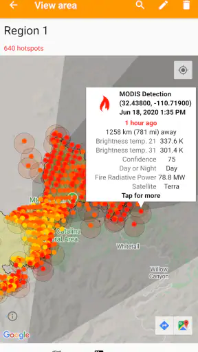 Fireguard Wildfire Tracker screenshot