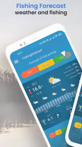 Fishing forecast screenshot