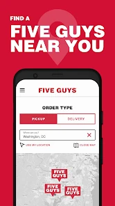 Five Guys Burgers & Fries screenshot