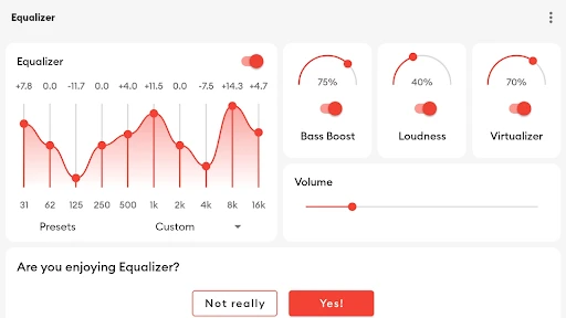 Flat Equalizer - Bass Booster screenshot