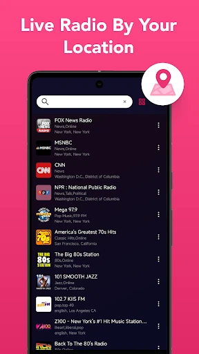 FM Radio, Live FM, Live radio screenshot