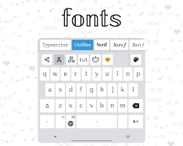 Fonts Keyboard screenshot