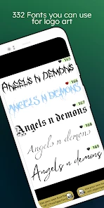 Fonts - Logo Maker screenshot