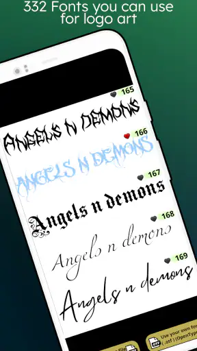 Fonts - Logo Maker screenshot
