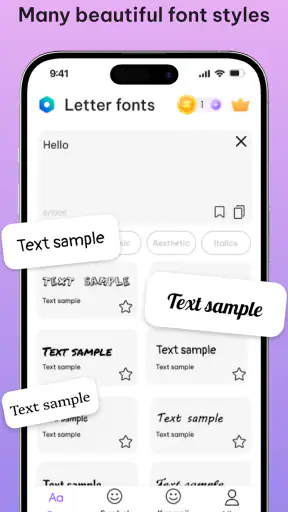 Fonts & Stylish Text Bio screenshot