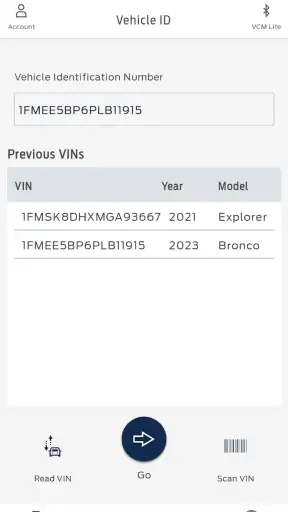 Ford DiagNow screenshot