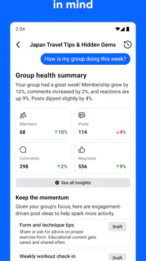 Forum, a Facebook app screenshot